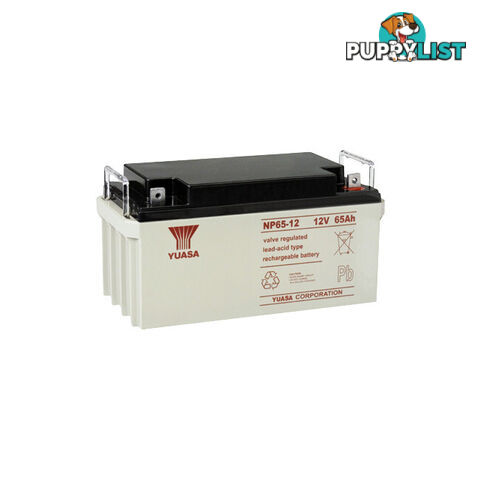 NP65-12 12V 65AMP YUASA SLA BATTERY SEALED LEAD ACID - NP SERIES