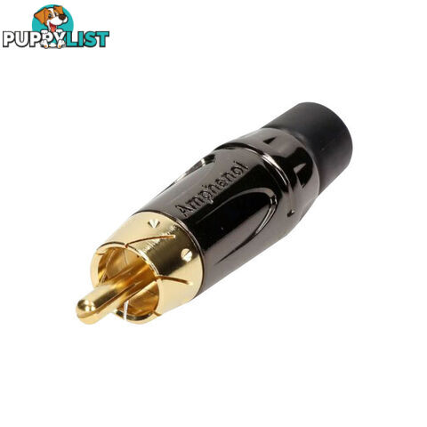 PD2975 RCA PLUG SHORT BLACK SHELL WITH GOLD CONTACTS ACPL-CBK