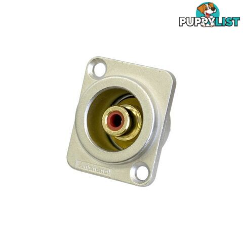 PD3204 RCA D SHELL SOCKET RED AMPHENOL