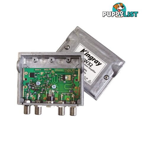 DW32 32DB RF DISTRIBUTION AMPLIFIER INC TEST POINT & VHF/UHF INPUT