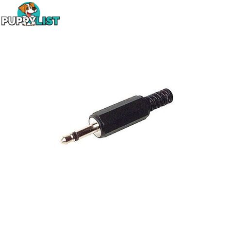 PD1202 3.5MM MONO PHONO PLUG BLACK PLASTIC (REPLACES PD1201)