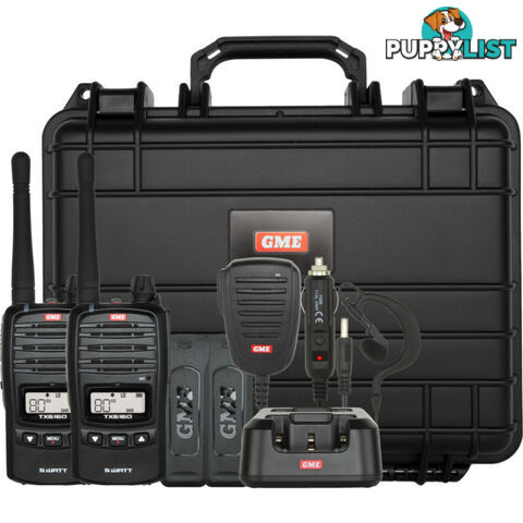 TX6160TP 5W 80CH UHF HANDHELD RADIO TWIN PACK - GME