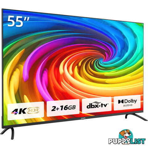 U55G7PG 55" LED 4K UHD GOOGLE TV FRAMELESS