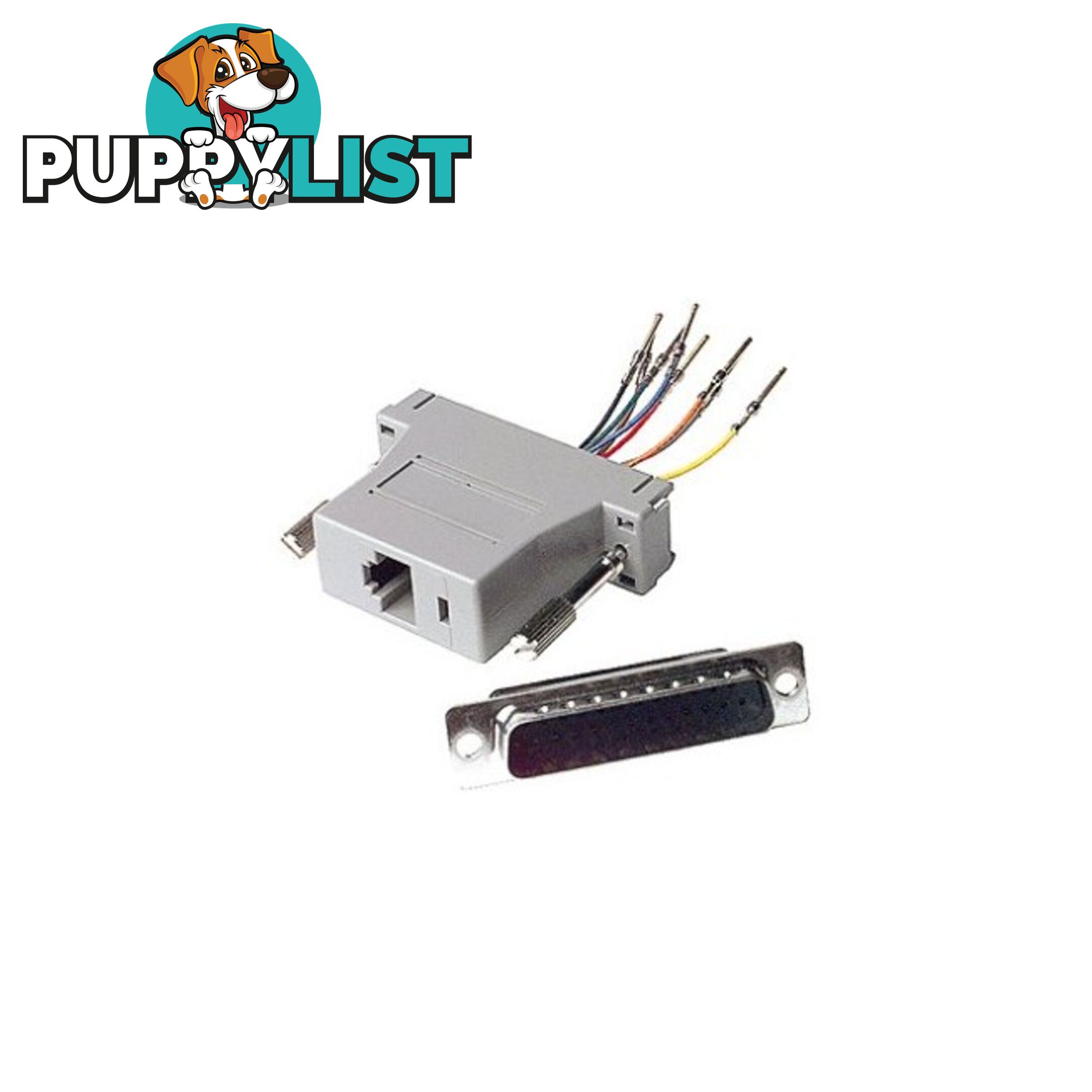 PK6001 DB25 PIN PLUG TO RJ45 SOCKET 8P/8C