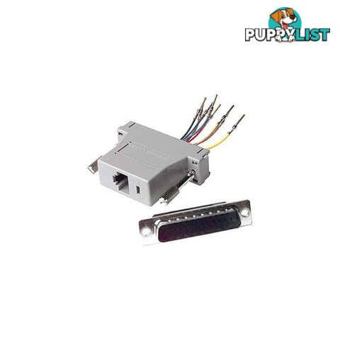 PK6001 DB25 PIN PLUG TO RJ45 SOCKET 8P/8C