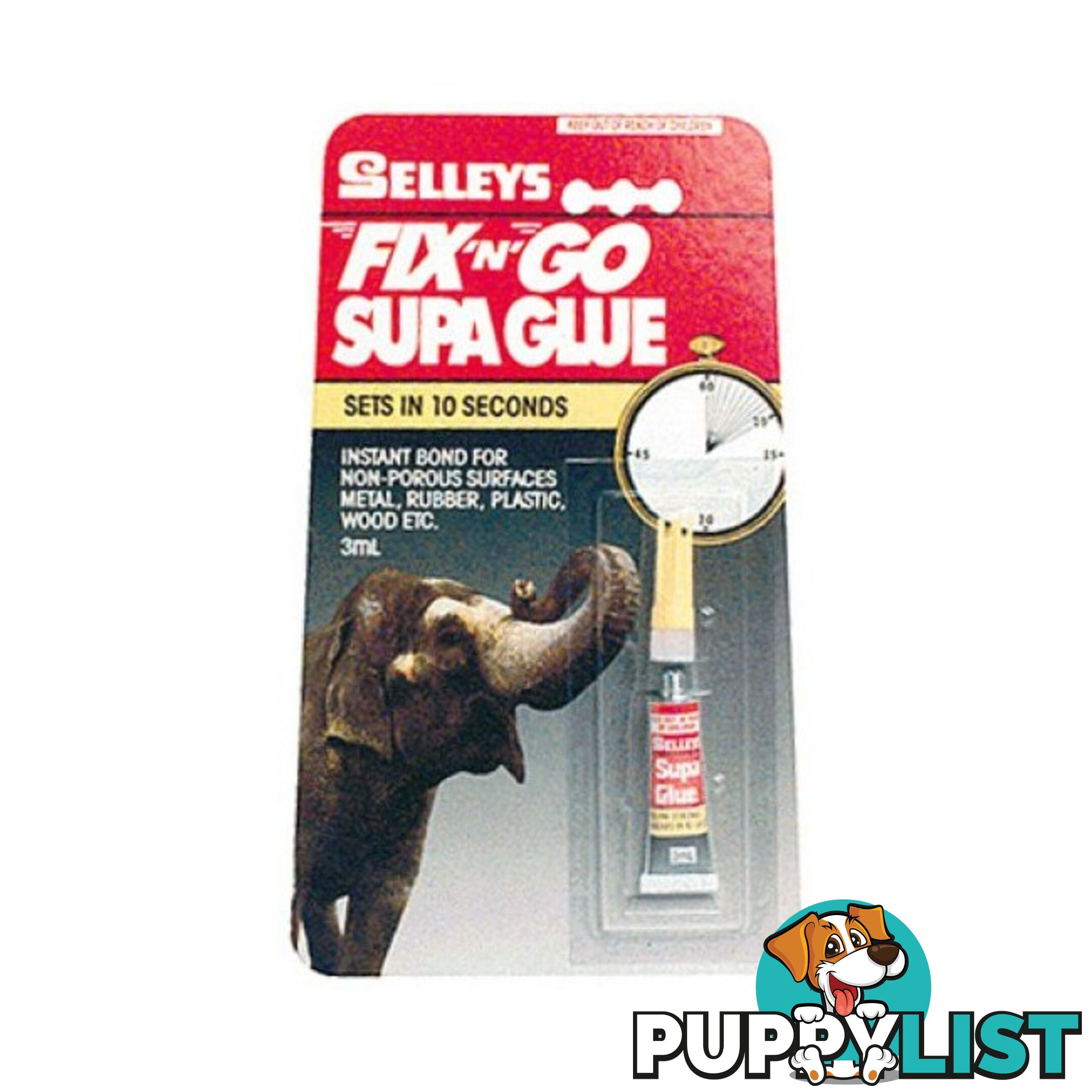 SUPA30 3ML SUPA GLUE FIX'N'GO SELLEYS SUPER GLUE