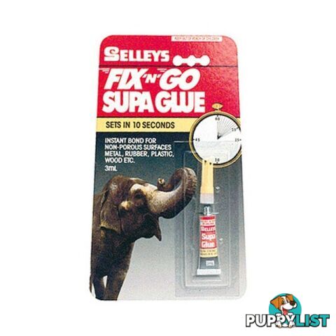 SUPA30 3ML SUPA GLUE FIX'N'GO SELLEYS SUPER GLUE