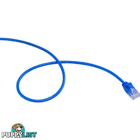 LC6SL0025BL 0.25M SLIM CAT6 PATCH LEAD BLUE ULTRA THIN