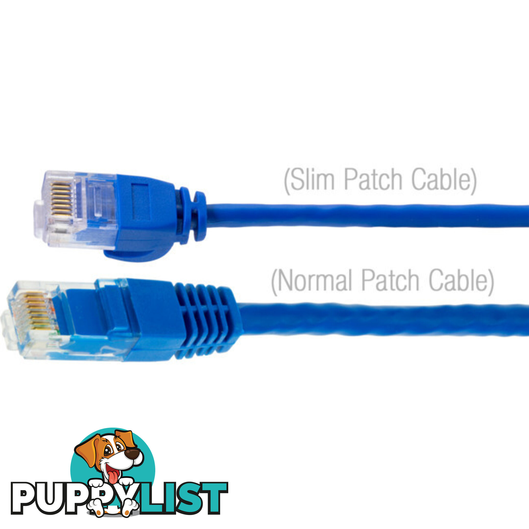 LC6SL0025BL 0.25M SLIM CAT6 PATCH LEAD BLUE ULTRA THIN