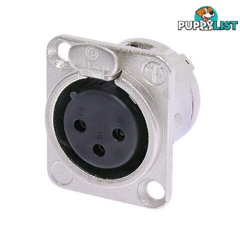 PD5680 3 PIN PANEL XLR SOCKET NEUTRIK