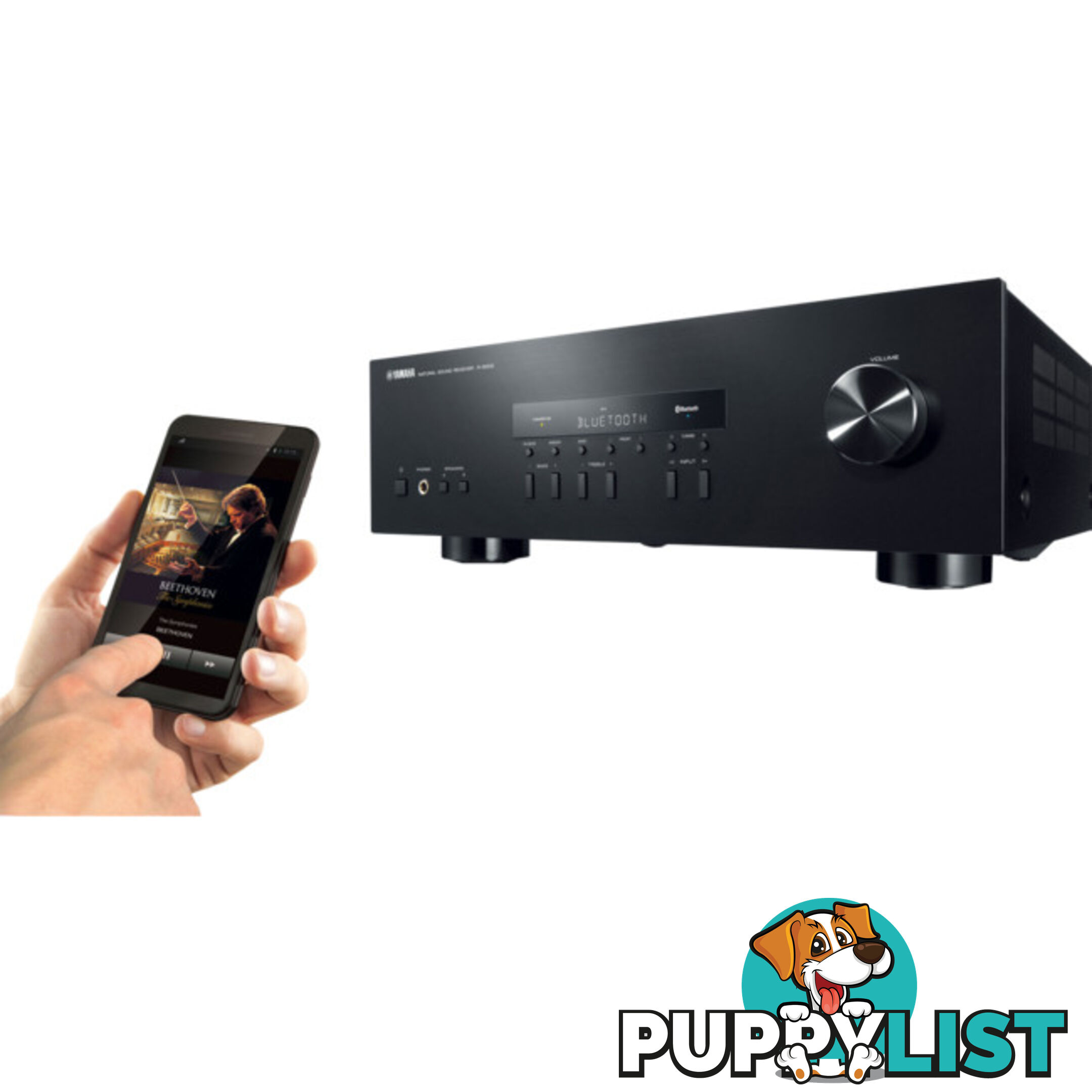 RS202B BLUETOOTH STEREO RECEIVER 100W X 2 YAMAHA BLACK