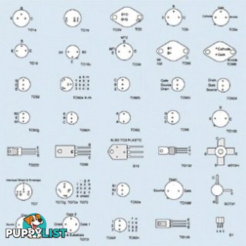 BC558 PNP TRANSISTOR 0.1A 30V 500MW TO-92 PACKAGING