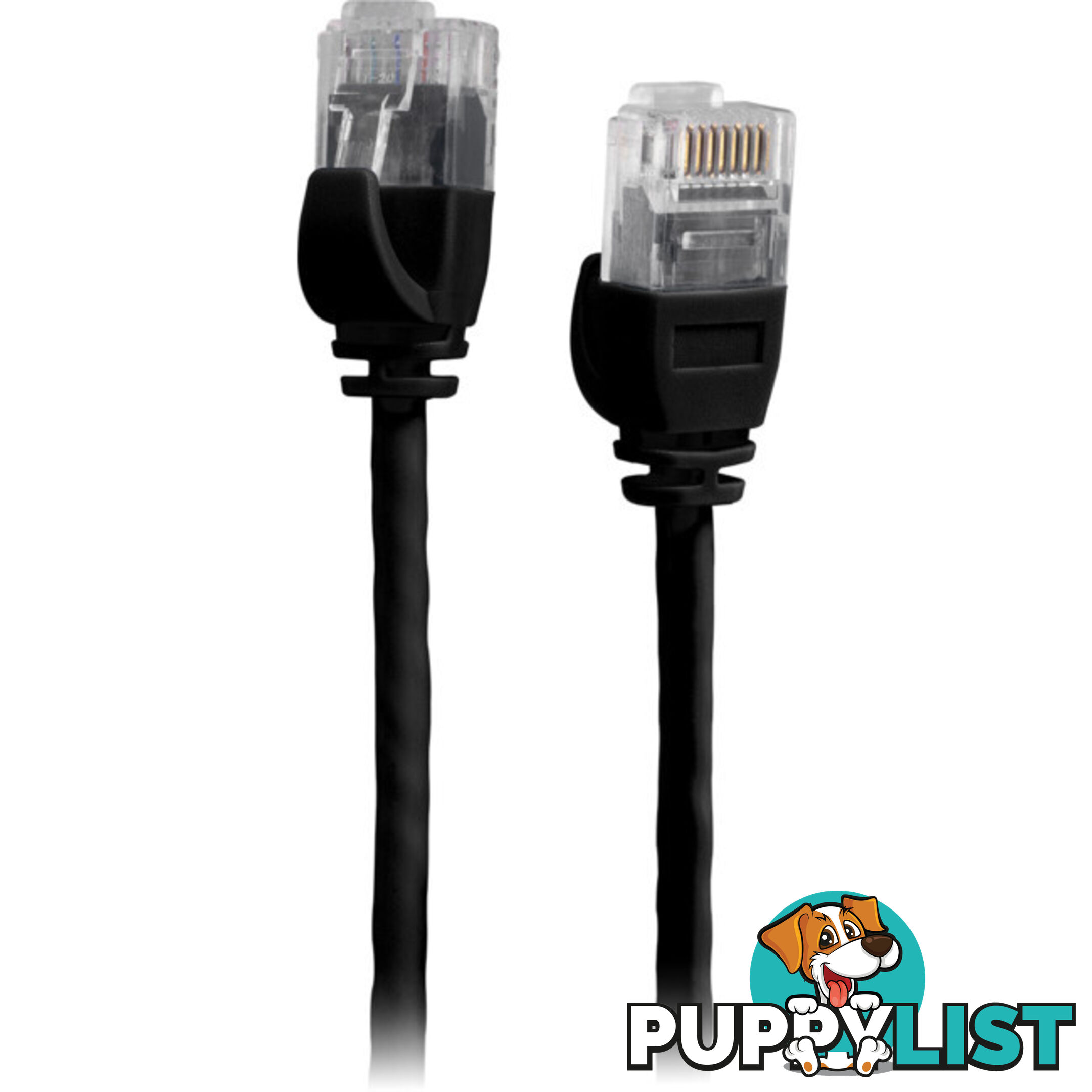 LC6SL0050BK 0.5M SLIM CAT6 PATCH LEAD BLACK ULTRA THIN