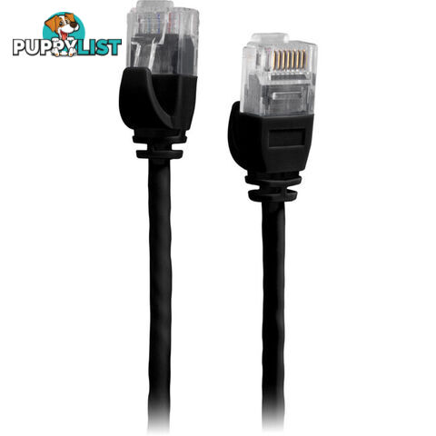 LC6SL0050BK 0.5M SLIM CAT6 PATCH LEAD BLACK ULTRA THIN