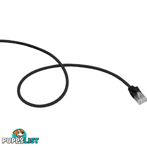 LC6SL0050BK 0.5M SLIM CAT6 PATCH LEAD BLACK ULTRA THIN