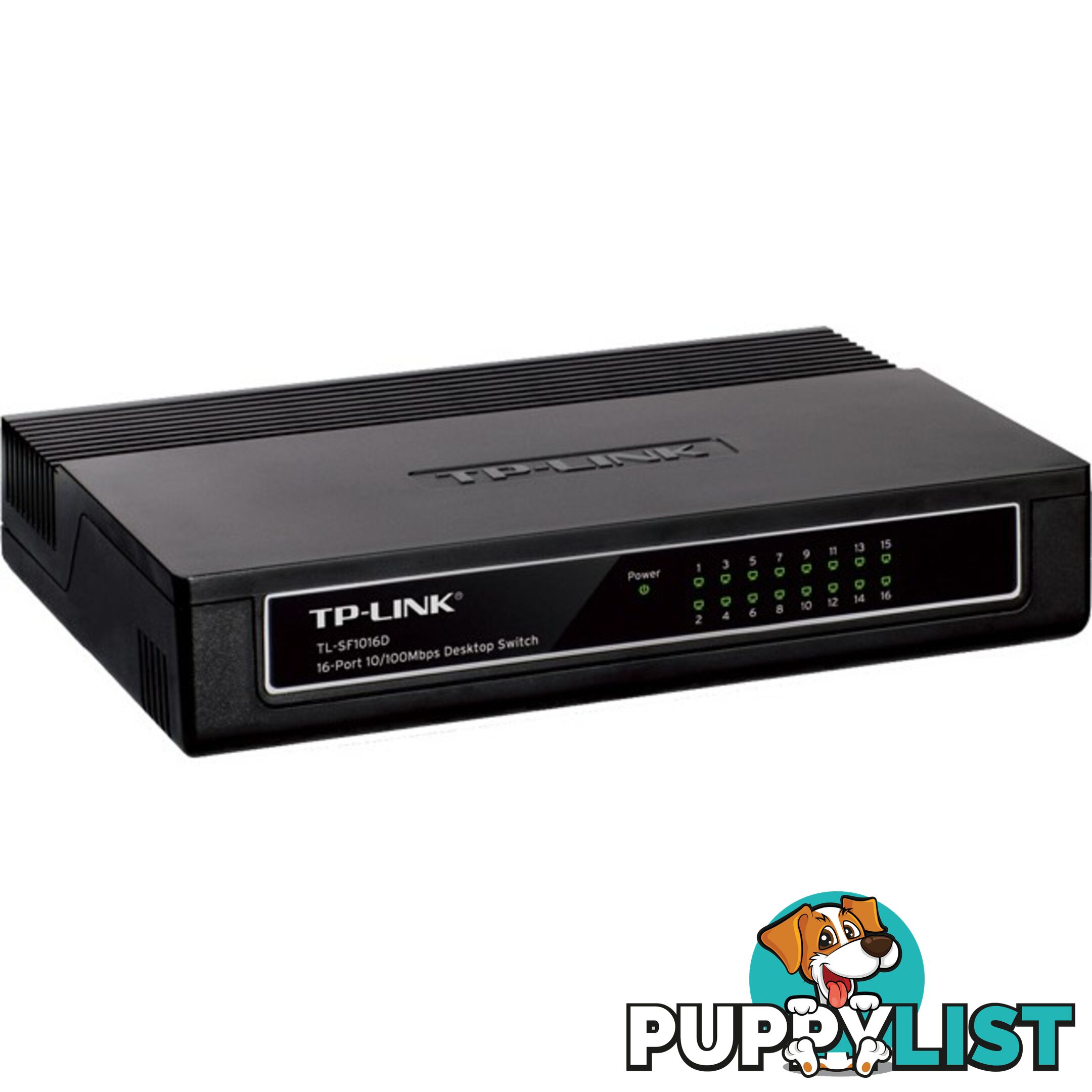 TLSF1016D 16 PORT ETHERNET SWITCH / HUB DESKTOP 10/100M TP-LINK