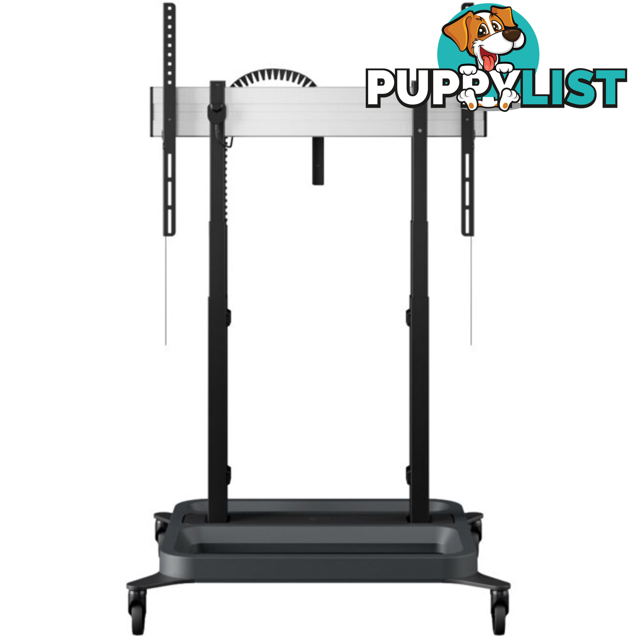 RISE5208 MOTORIZED DISPLAY LIFT TROLLEY- STANDARD WHEELS 80MM PER SEC SPEED - UP TO 86" -120KG DISPLAY