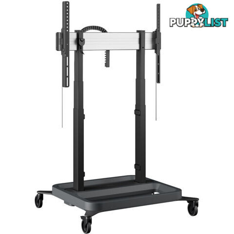 RISE5208 MOTORIZED DISPLAY LIFT TROLLEY- STANDARD WHEELS 80MM PER SEC SPEED - UP TO 86" -120KG DISPLAY