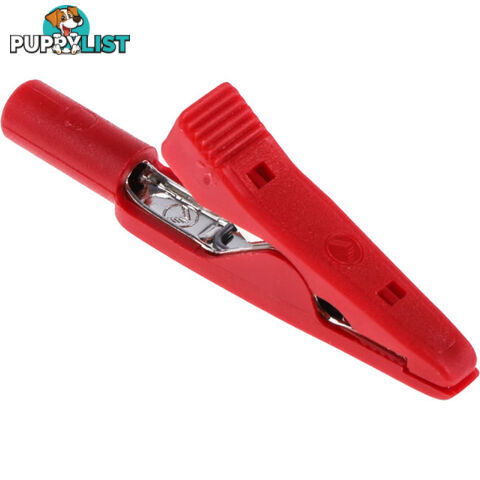 MA1R SMALL HIRSCHMANN CLIP - RED ALLIGATOR TEST LEAD ADAPTOR