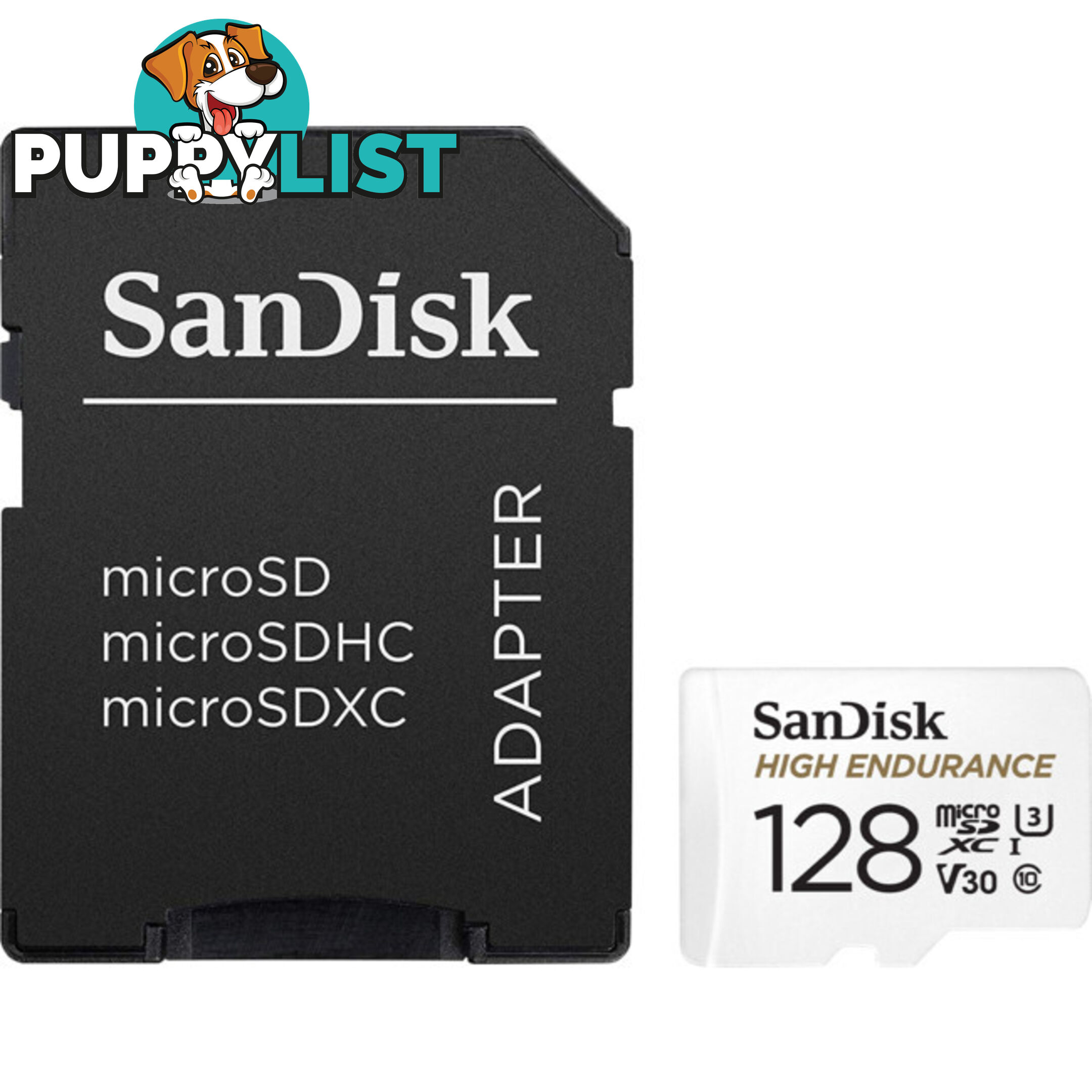 MSD128HE 128G MICRO SD CARD HIGH ENDURANCE 100MB SD ADAPTER