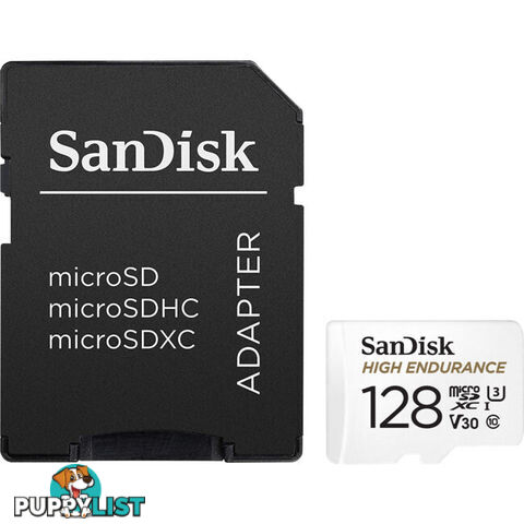 MSD128HE 128G MICRO SD CARD HIGH ENDURANCE 100MB SD ADAPTER