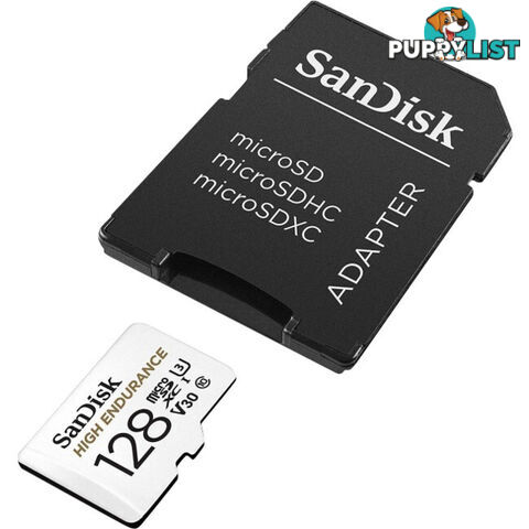 MSD128HE 128G MICRO SD CARD HIGH ENDURANCE 100MB SD ADAPTER