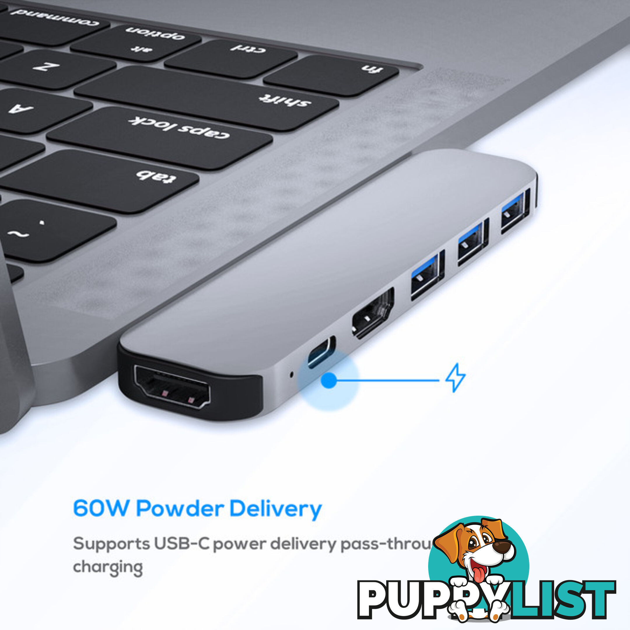 UCDP8 ELITE MINI 6-IN-1 USB-C HUB MACBOOK PRO PD HDMI 4K