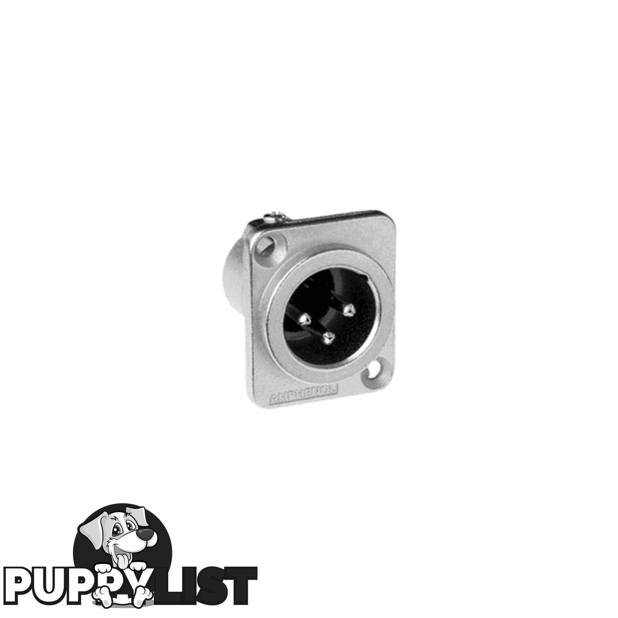 PD5340 3 PIN PANEL XLR PLUG ( AC3MDZ) SQUARE METAL