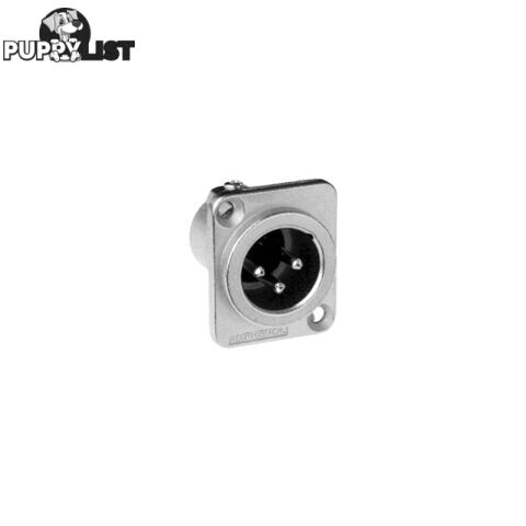 PD5340 3 PIN PANEL XLR PLUG ( AC3MDZ) SQUARE METAL