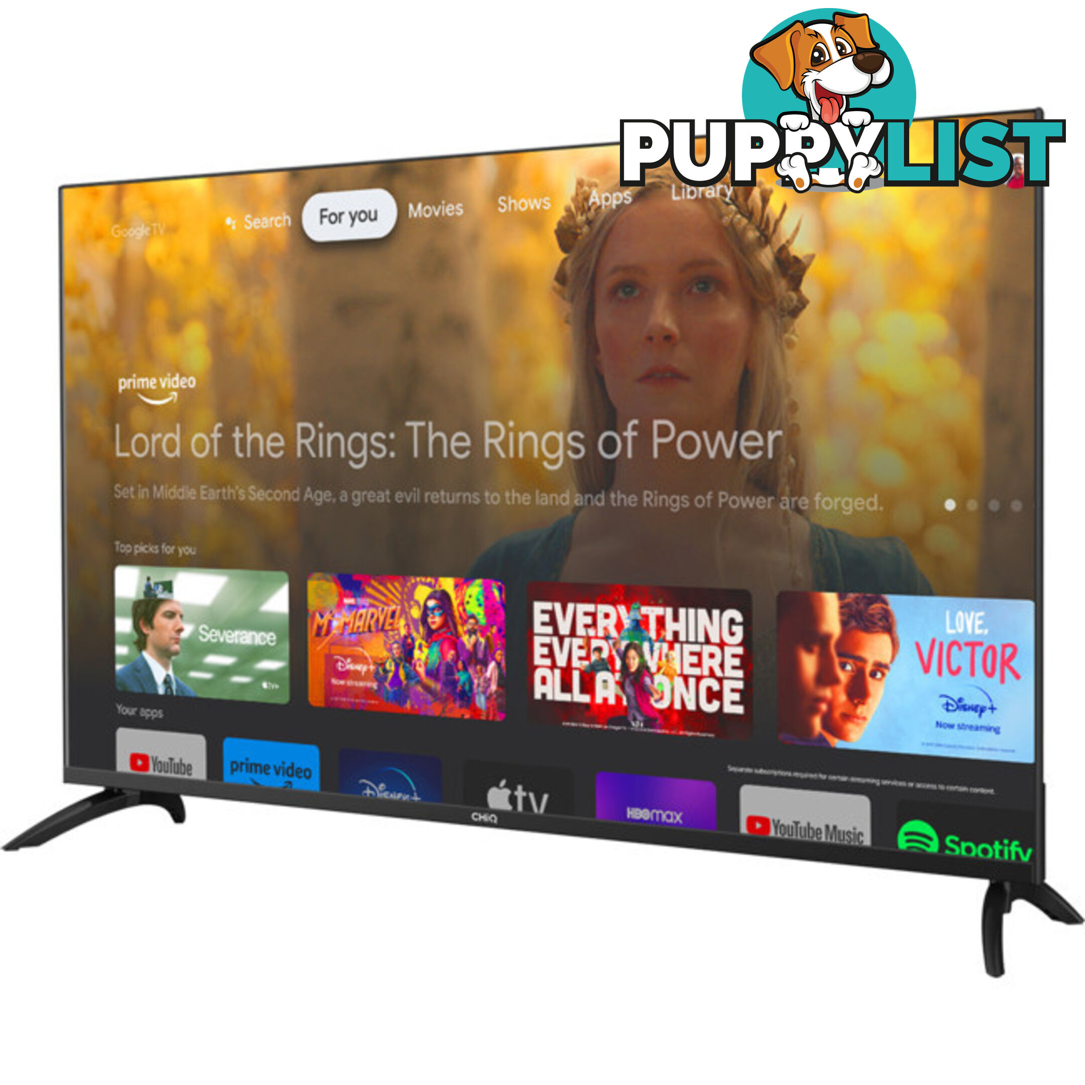 U43G7PG 43" 4K UHD GOOGLE TV FRAMELESS