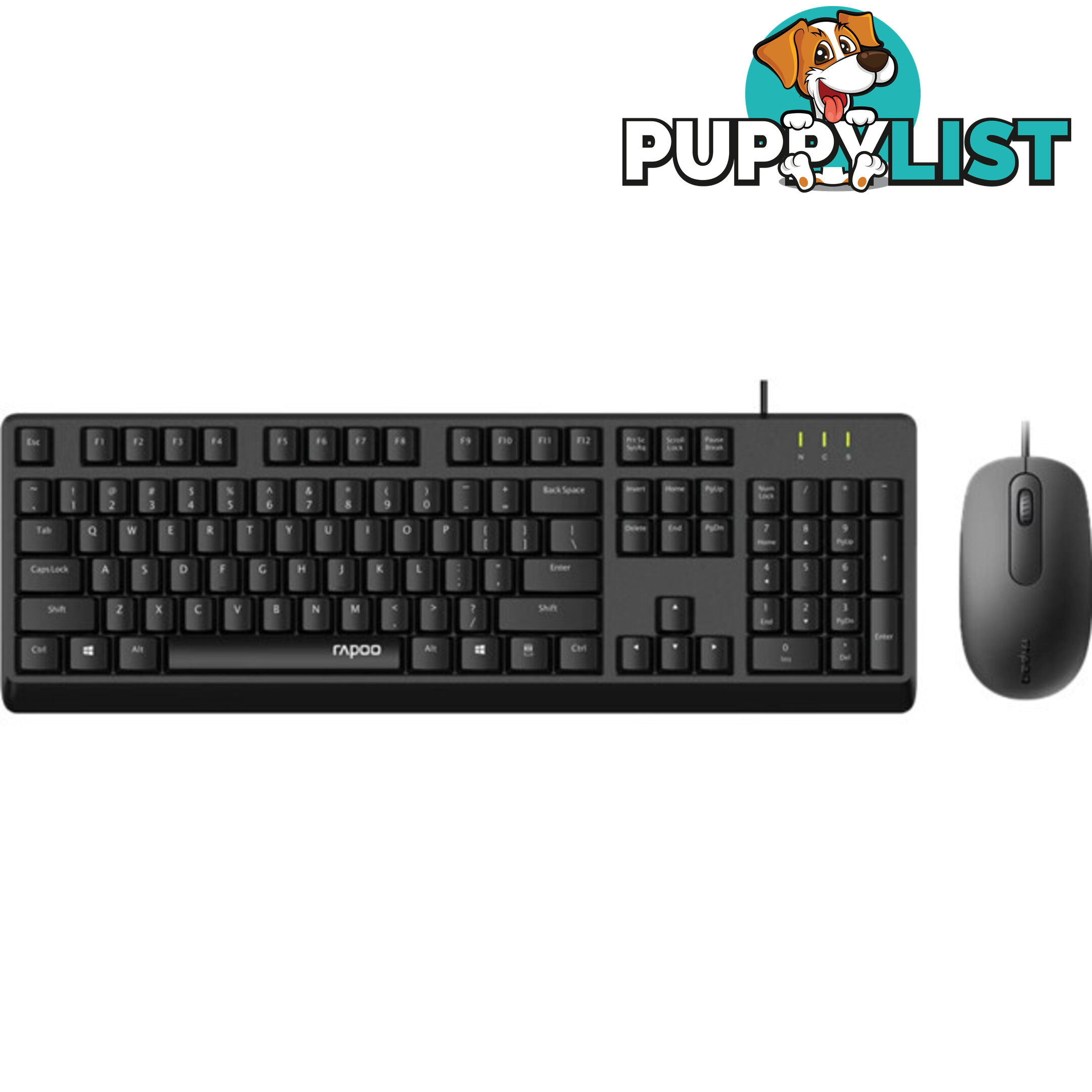 X130PRO WIRED OPTICAL MOUSE KEYBOARD RAPOO