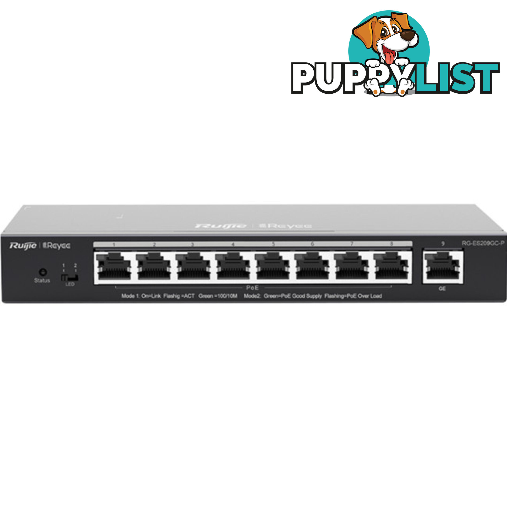 ES209GC-P 9-PORT GIGABIT SMART CLOUD MANAGED POE SWITCH