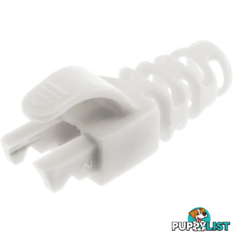 PK4030 6.5MM WHITE RJ45 RUBBER BOOT FOR CAT5E/6 STYLE B