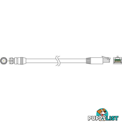 CE01TV CATV / RF OVER CAT5E EXTENDER 2M RG6 COAX RJ45 'F' BALUNS PR