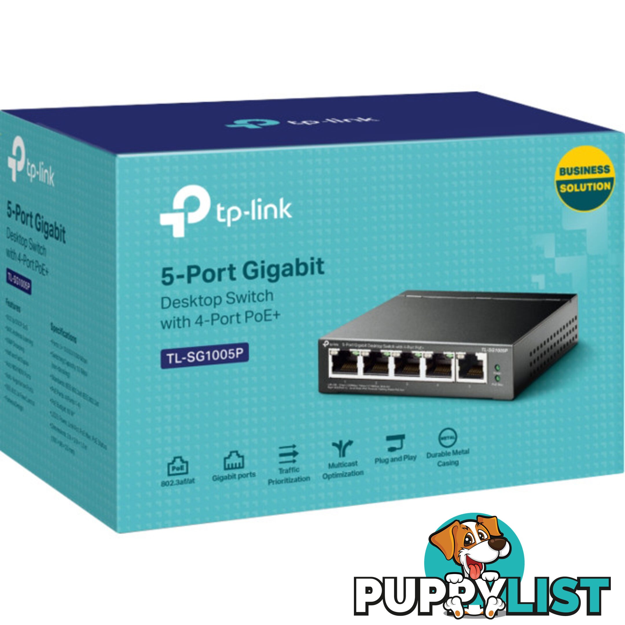 TLSG1005P 5 PORT GIGA DESKTOP POE+ SWITCH