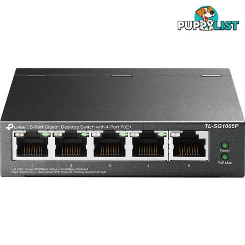 TLSG1005P 5 PORT GIGA DESKTOP POE+ SWITCH