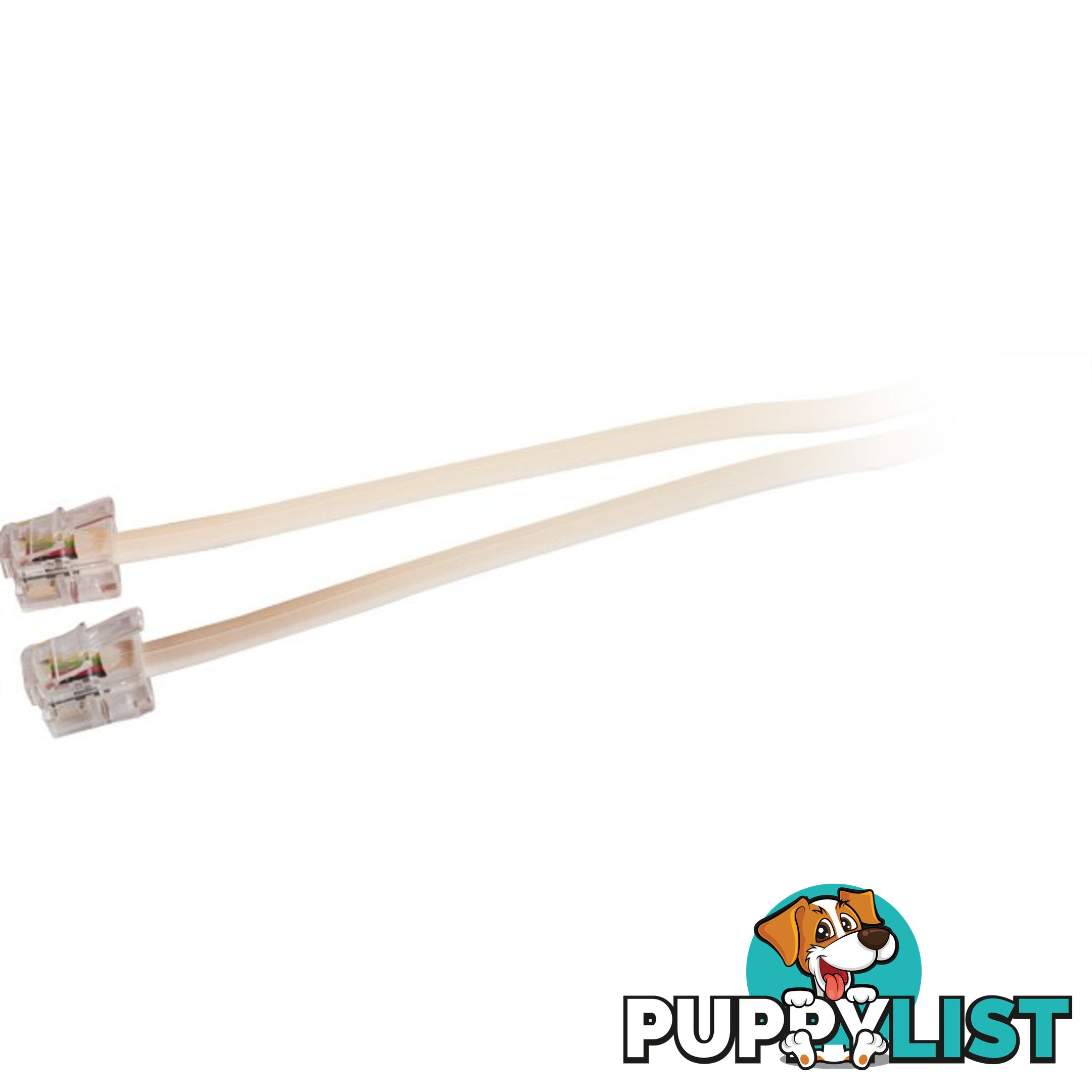 LC0076B/IVY 10M MODULAR PLUG LEAD - IVORY RJ12 LINE CORD 6P2C TEL5056