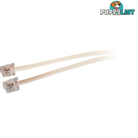 LC0076B/IVY 10M MODULAR PLUG LEAD - IVORY RJ12 LINE CORD 6P2C TEL5056