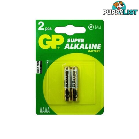 25AC2 AAAA ALKALINE BATTERY 2PK GP