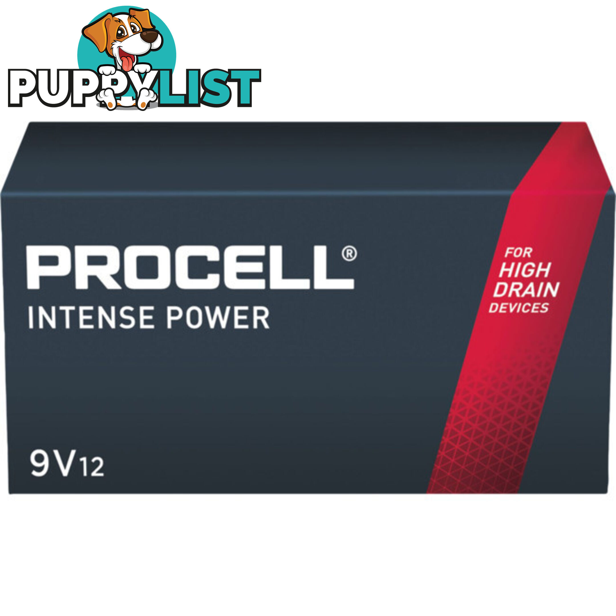 PX1604 9V 12 PACK INTENSE BATTERY BULK ALKALINE DURACELL