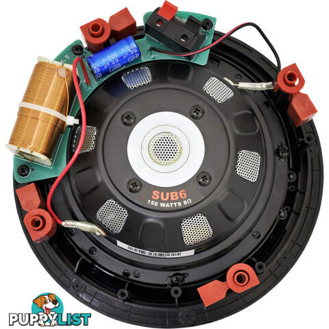 SUB6 6.5" IN WALL 150W SUBWOOFER 2X4 STUD MOUNTING EDGELESS