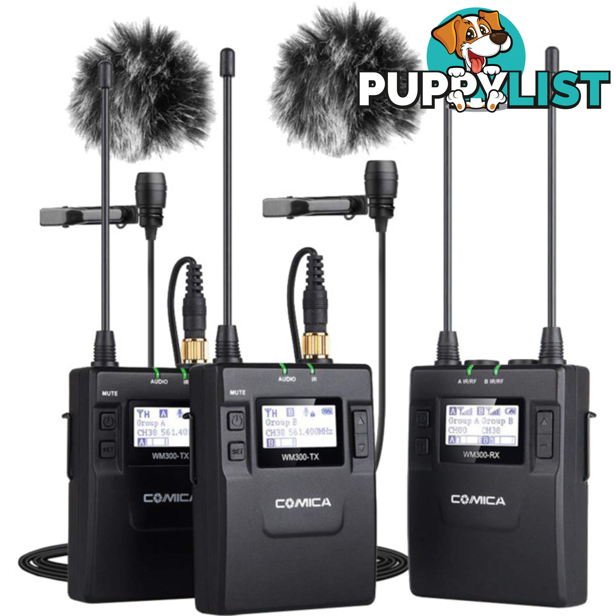 WM300A UHF WIRELESS MICROPHONE WITH DUAL TRANSMITTER