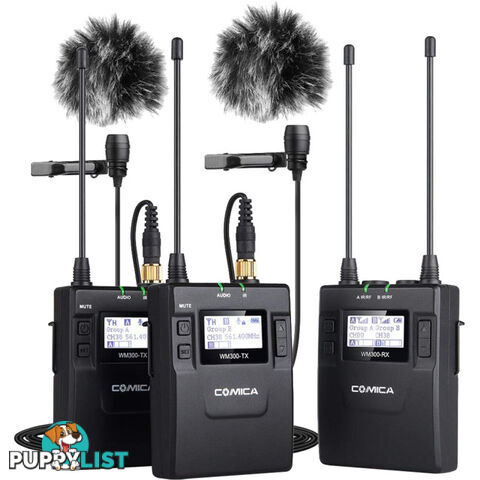 WM300A UHF WIRELESS MICROPHONE WITH DUAL TRANSMITTER