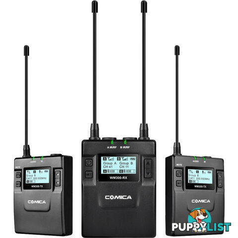 WM300A UHF WIRELESS MICROPHONE WITH DUAL TRANSMITTER