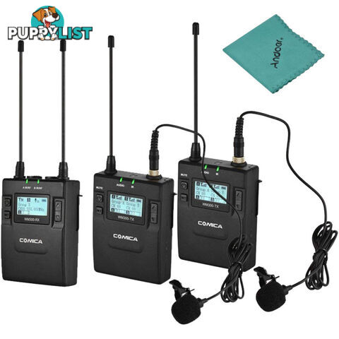 WM300A UHF WIRELESS MICROPHONE WITH DUAL TRANSMITTER