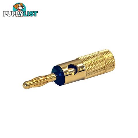 PW1639 4MM BANANA PLUG GOLD BLACK