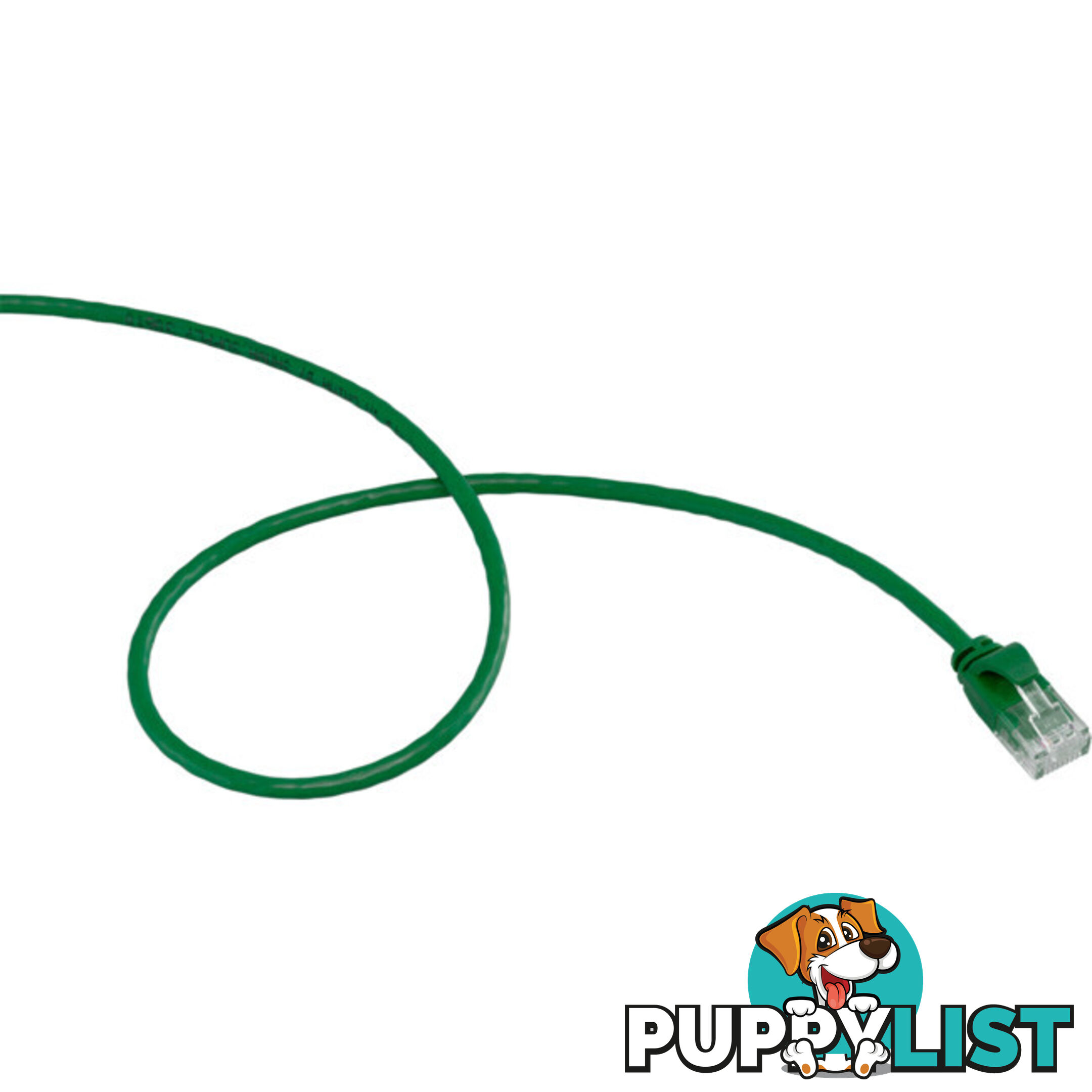 LC6SL0200GR 2M SLIM CAT6 PATCH LEAD GREEN ULTRA THIN