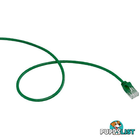 LC6SL0200GR 2M SLIM CAT6 PATCH LEAD GREEN ULTRA THIN