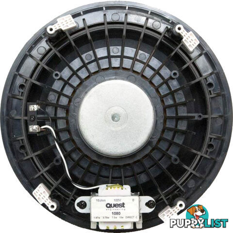 QTC1080I 8" 20W 100V CEILING SPEAKER WITH MAGNETIC RIMLESS GRILL