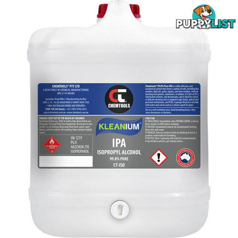 ISO20L 20 LITRE 99.8% ISOPROPYL DRUM ISOPROPANOL / ALCOHOL DRUM